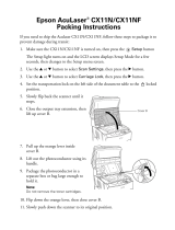 Epson AcuLaser CX11N Operating instructions