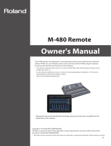 Roland M-480 User manual