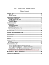 ZETA Music Systems Strados Violin User manual