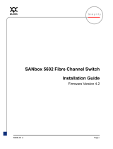 Qlogic SANbox2-16 Fibre Channel Installation guide