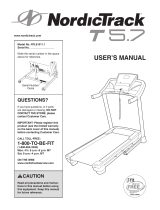 NordicTrack NordicTrack T5.7 NTL61011.1 User manual