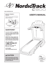 NordicTrack C900 Pro User manual