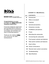 Boss Audio Systems BASS1200 Owner's manual