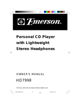Emerson HD7998 User manual
