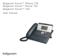 BELGACOM Forum 750 User manual