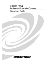 Crestron electronic PAC 2 User manual