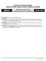 Dacor ER30G User manual