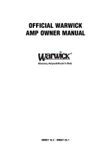 Warwick Sweet 15.2 Owner's manual