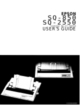 Epson SQ-2550 User manual