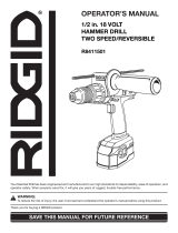 RIDGID R8411501 User manual