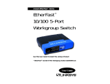 Linksys EZXS55W - EtherFast 10/100 Workgroup Switch User manual
