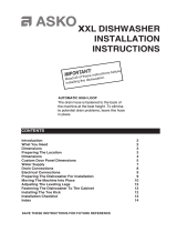 Asko D5152XXL Installation Instructions Manual