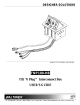 Altinex Tilt 'N Plug Interconnect Box TNP100-HB User manual