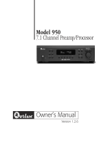 Outlaw 950 Preamp/Processor User manual