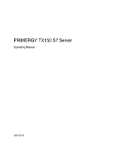 Fujitsu Primergy TX150 S7 Owner's manual