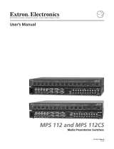 Extron electronic MPS 112 User manual