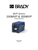 Brady Bradyprinter 200MVP User manual