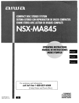 Aiwa NSX-MA845 Owner's manual