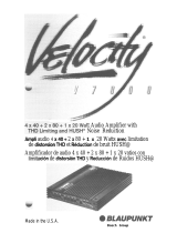 Blaupunkt Velocity V7000 User manual