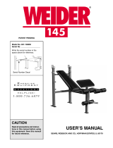 Weider 831.150850 User manual