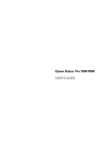 Epson Stylus Pro 9900 User manual