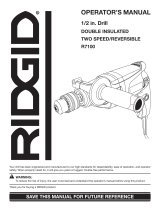 RIDGID R7100 User manual