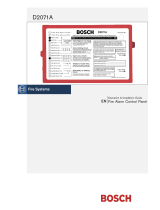 Bosch D2071A User manual