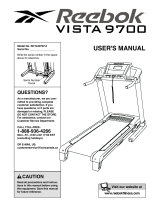 Reebok Fitness VISTA 9700 RCTL09707.0 User manual