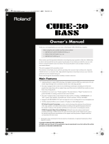 Roland CUBE-30 BASS Owner's manual