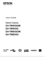Epson EH-TW9100 Owner's manual
