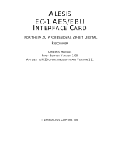 Alesis ADAT-M20 EC-1 User manual