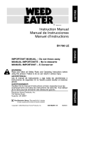 Weed Eater 530165291-01 User manual