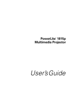 Epson PowerLite 1815p User manual