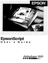 Epson LaserWriter II NTX User manual