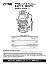 Ryobi RE170VS User manual