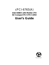 ADLINK Technology cPCI-6765A User manual