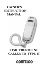 Cortelco CALLER ID TYPE II User manual