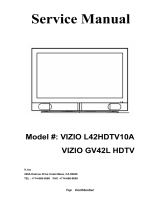 Vizio GV42L HDTV User manual