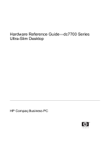 HP Compaq dc7700 Ultra-slim Desktop PC Reference guide