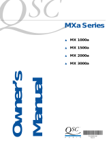 QSC MX3000a User manual
