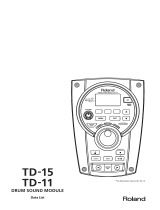 Roland TD-15KV Owner's manual