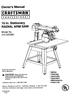 Craftsman 315.220100 User manual