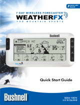 Bushnell Ski WeatherFX 7-Day Wireless Forecasters User manual