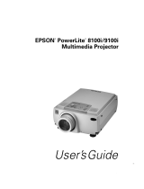 Epson PowerLite 8100i User manual