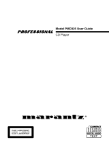 Marantz Professional PMD325 User manual