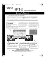 Roland HPi-5 User manual