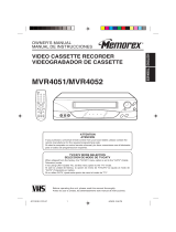 Memorex MVR4051/MVR4052 User manual