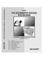Sharp FODC525 User manual