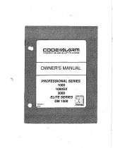 Code Alarm DM 1500 User manual