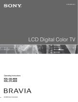 Sony kdl-32l4000 User manual